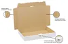 Maxibriefkarton 350 x 250 x 50 mm weiss 10 Stück Produktbild-Vorschau 5
