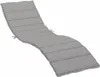 vidaXL Coussin pour chaise longue Gris 200x50x3 cm Tissu Voir les images du produit 1