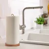 Portarotolo da cucina Relaxdays, in legno di faggio, forma Anteprima dell’immagine prodotto 2