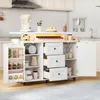 Küchenwagen mobil mit klappbarer Arbeitsplatte, 120 x 42 x Produktbild-Vorschau 11