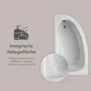 Beschreibung zur integrierten Ablagefläche der Badewanne Produktbild-Vorschau