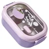 Bento-Lunchbox, tragbar, sicher, auslaufsicher, unterteilt, Produktbild-Vorschau 3