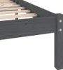 Rám postele šedý masivní borovice 200 x 200 cm Náhled obrázku produktu 6