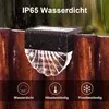 2 Stück LED Solar Zaunlicht Wandleuchte Außen Solarlampe 2 Produktbild-Vorschau 7