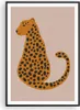 Gerahmtes Poster - Schwarzer Rahmen - Panther Grafik Produktbild-Vorschau 1
