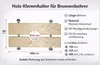 Brunnenbohrer Set 90 mm + Holz-Klemmhalter 110 mm – Produktbild-Vorschau 2