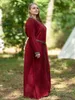 Mittelalter Kleid langarm Rot, mit Borte "Sigyn" M Produktbild-Vorschau 3