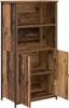 vidaXL Highboard old wood 62 x 36 x 121,5 cm materiál na Náhled obrázku produktu 5