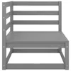 9-tlg. Garten-Lounge-Set Grau Kiefer Massivholz Produktbild-Vorschau 5