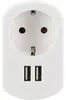 USB Ladeadapter mit Steckdose 2x USB Netzteil 230V Adapter Produktbild-Vorschau 3