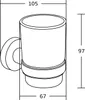 Mexen Tiber portaspazzolini, nero - 7050538-70 Anteprima dell’immagine prodotto 2