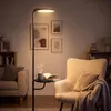ZMH LED Stehlampe Wohnzimmer 30W Schwarz mit Tisch Produktbild-Vorschau 4
