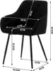 WOLTU Esszimmerstuhl, ergonomischer Sessel, aus Samt, Produktbild-Vorschau 3