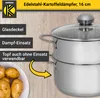 Karl Krüger KEC 16 Kartoffeldämpfer Edelstahl, 16 cm Produktbild-Vorschau 4