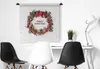 MuchoWow® Wandteppich Wandbehang Winter - Kranz - Produktbild-Vorschau 3