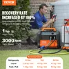 A technician is working on an air conditioning unit outdoors, with a VEVOR refrigerant recovery machine in the foreground. Anteprima dell’immagine prodotto