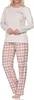 Normann Damen Schlafanzug lang Pyjama mit Flanell Produktbild-Vorschau 1