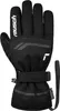 A black ski glove with white branding and text. Produktbild-Vorschau