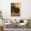 Gerahmtes Poster - Rahmen in heller Eiche - Motorrad Motor Produktbild-Vorschau 6