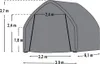 ShelterLogic Folien Zeltgarage Gerätehaus Grün 610x390x370 Produktbild-Vorschau 4