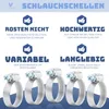 Villkin Schlauchschellen-Set 32-50mm– 10er | Edelstahl & Produktbild-Vorschau 3