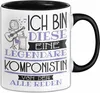 Komponistin Tasse Geschenk Ich Bin Diese Eine Legendäre Produktbild-Vorschau 1