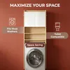 Waschmaschinenschrank, Waschmaschinenregal, mit 2 Türen | Produktbild-Vorschau 3