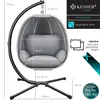 KESSER® Luxe Hängesessel mit Gestell + weicher Sitzkissen, Produktbild-Vorschau 7