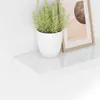 vidaXL Závěsné police 4 ks. MDF 40x23x3,8 cm, bílá, vysoký Náhled obrázku produktu 4
