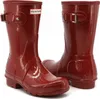 Hunter Original Short Gloss Boot Military Red Größe EU 38 Produktbild-Vorschau 4