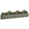 Lit surélevé en gabion Fer galvanisé 400x50x50 cm Voir les images du produit 3