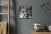 Coloray Uhr auf Leinwand 30x30 cm Wand Uhr Dekoration Produktbild-Vorschau 4