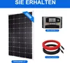 200W Solarpanel Kit Mono 12V Solarmodul W/ Laderegler für Produktbild-Vorschau 5