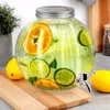 Glas-Getränkekrug mit Zapfhahn 5,5 l Produktbild-Vorschau 2