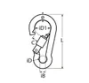 MARINETECH moschettone in acciaio inox A4, 4x40 mm, con Anteprima dell’immagine prodotto 4
