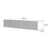 Meuble TV bas Idohome Angel 200 cm cachemire mat - Meuble Voir les images du produit 5