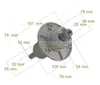 A diagram of a lawnmower spindle with dimensions. Anteprima dell’immagine prodotto