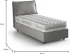 Einzelbett Dmarcon, Containerbett mit Stoffbespannung, 100% Produktbild-Vorschau 3