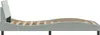 vidaXL Bettgestell "Dover" Hellgrau 90x200 cm Samt Produktbild-Vorschau 5