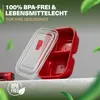 Viwares Bento Box 1200 ml s přihrádkami – sada 5 kusů, Náhled obrázku produktu 2