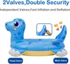Blauer Dinosaurier-Schwimmring für Kinder von 5 bis 10 Produktbild-Vorschau 3