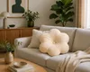 MEBLE ODNOWA, Dekoratives Kissen, Zierkissen, Blumenform, Produktbild-Vorschau 3