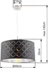 Globo Lighting Hängeleuchte Metall Nickel matt, 1x E27 Produktbild-Vorschau 3