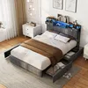 UnboxG Polsterbett 160x200cm mit USB, Jugendbett Doppelbett Produktbild-Vorschau 12