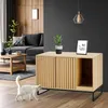 Katzenklo Schrank # CT05 Katzentoilette Holz Metall schwarz Produktbild-Vorschau 4
