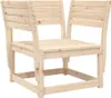 Design Gartensofa mit Armlehnen und Kissen Massivholz Produktbild-Vorschau 4