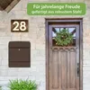 banjado Design Briefkasten Stahl schwarz mit Zeitungsfach Produktbild-Vorschau 4