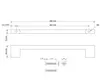 10x Möbelgriff Wide, Schwarz, 160 mm, inkl. Schrauben Produktbild-Vorschau 2
