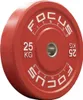 A single red weight plate on a white background. Produktbild-Vorschau