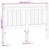 The Living Store Kopfteil Wachsbraun 135 cm Massivholz Produktbild-Vorschau 9